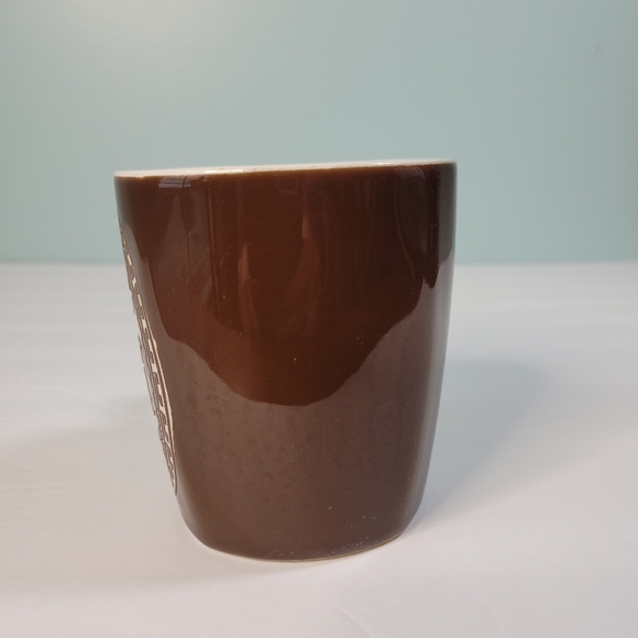 Riviera Maya Mexico Mug Etched Fethered Serpent Quetzalcoatl Kukulkan Brown - Picture 3 of 11